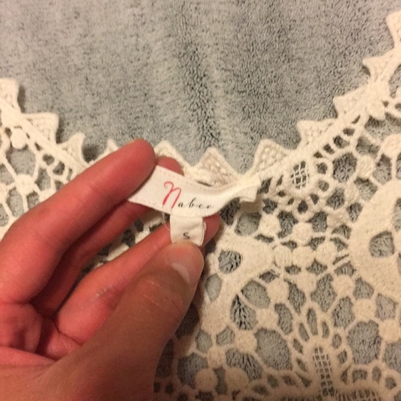 Ivory crochet festival vest - Picture 2 of 3